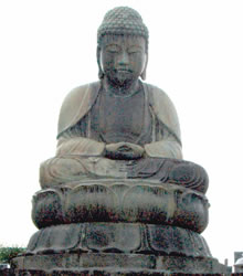 有名な鎌ヶ谷大仏の写真