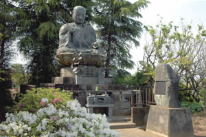 徳川家康の弟・松平康元が建立した光岳寺の大仏の写真