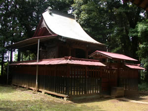 平塚の鳥見神社本殿の写真