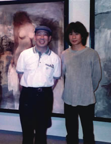 筆者(左)と蔡國華さんの写真