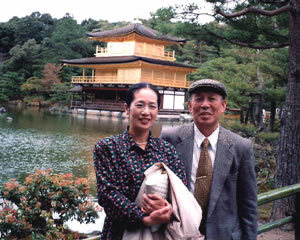 元気だった頃のM子さんと京都での写真
