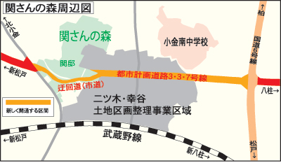 関さんの森周辺図