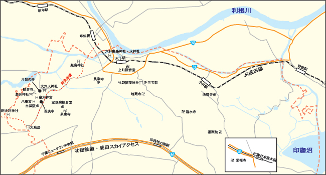 旧沼南町地図(2)