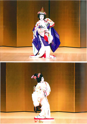 日舞を舞う千景みつるさんの写真