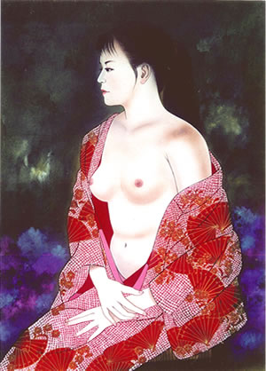 「青葉闇」(T子さん)筆者画